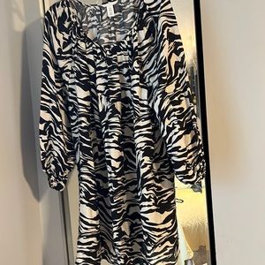 HM animal print size xl dress